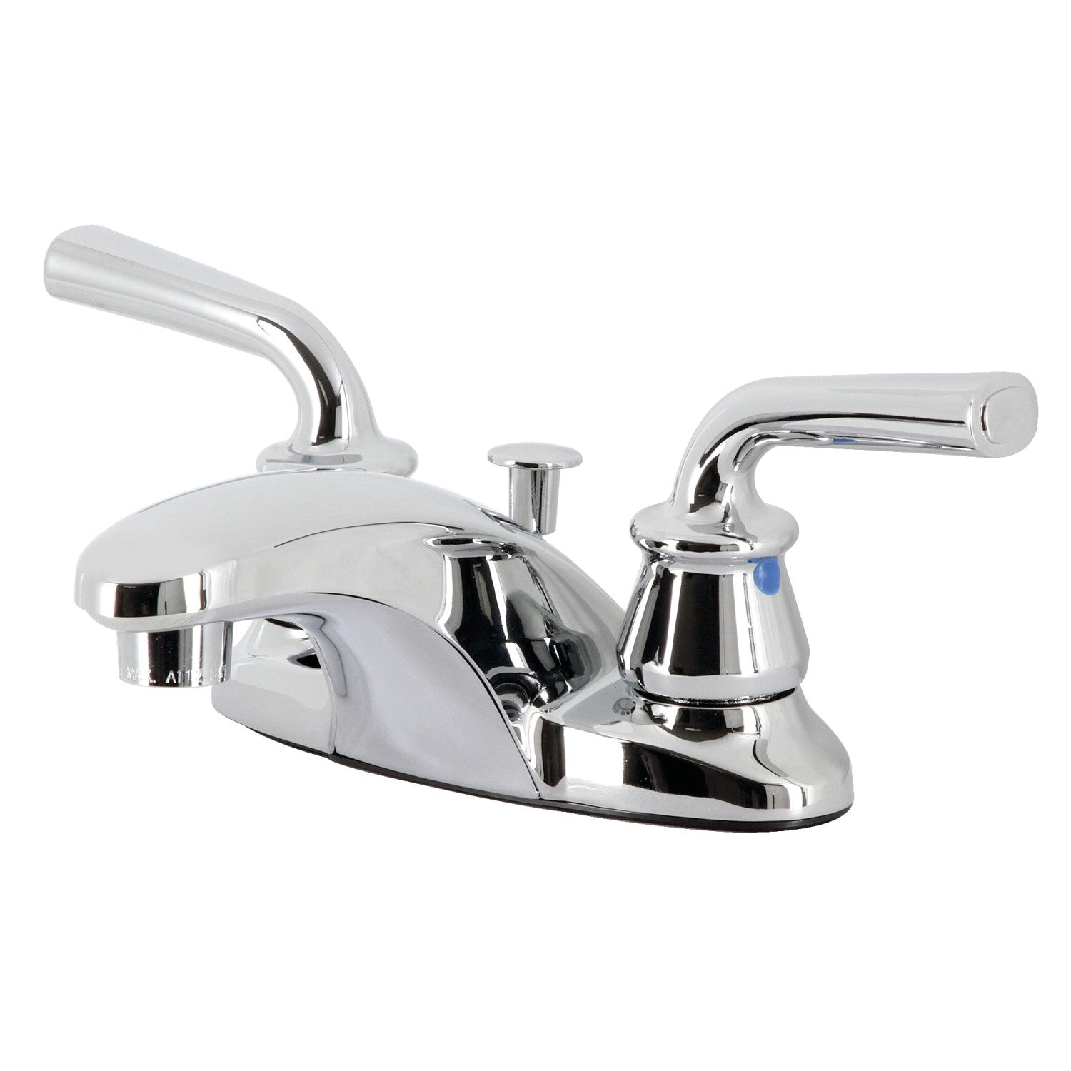 Kingston Tulare FB621RXL - Restoration Double-Handle 3-Hole Deck Mount 4-Inch Centerset Bathroom Faucet with Pop-Up Drain, Polished Chrome — image 1